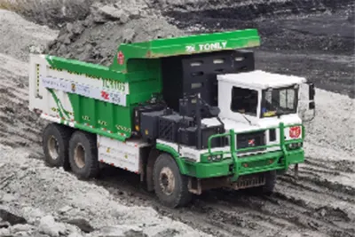 Primer camión volquete todoterreno impulsado por hidrógeno